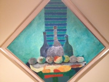 Bodegon #5 50x50 Huge Original Painting - Vladimir Cora Bodegon #5 50x50 Huge Original Painting - Vladimir Cora