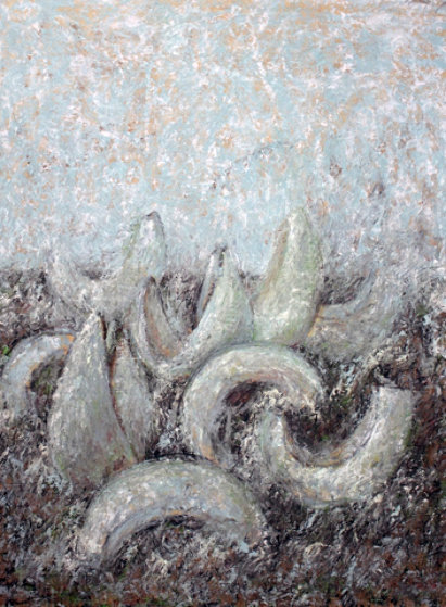 Melones 1979 35x29 (Early) Original Painting by Vladimir Cora Melones 1979 35x29 (Early) Original Painting by Vladimir Cora