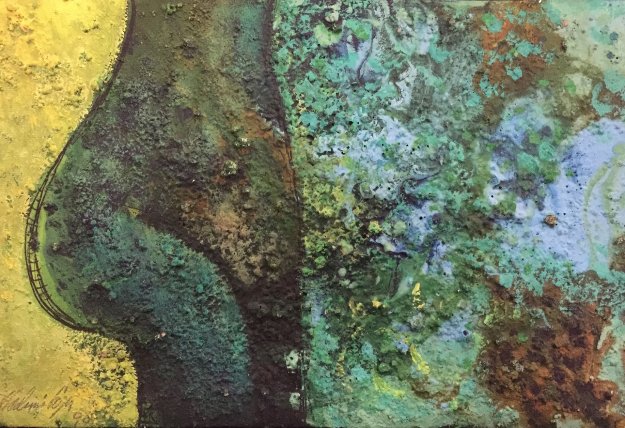 Torso No.3 1990 8x12 Original Painting by Vladimir Cora Torso No.3 1990 8x12 Original Painting by Vladimir Cora