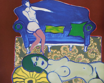 La Divan Bleu 1979 Limited Edition Print - Guillaume Corneille La Divan Bleu 1979 Limited Edition Print - Guillaume Corneille