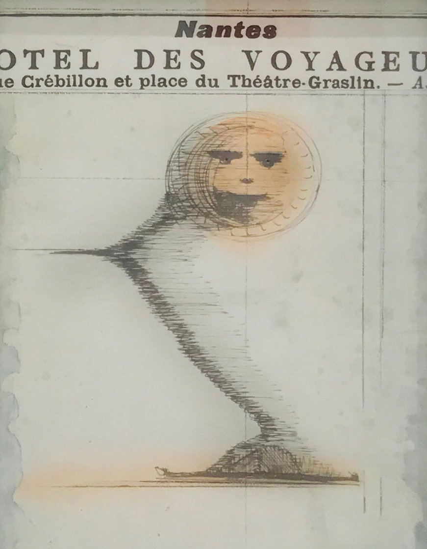 Smile in the Gift Shop 1960 16x13 Works on Paper (not prints) by Joseph Cornell Smile in the Gift Shop 1960 16x13 Works on Paper (not prints) by Joseph Cornell