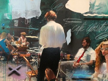 Serie Cafe 1992 40x50 Huge Original Painting - Will Cotton Serie Cafe 1992 40x50 Huge Original Painting - Will Cotton