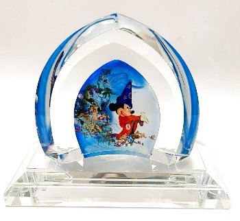 Fantasia Glass Sculpture 2007 9 in Sculpture - Courvoisier Disney Cels Fantasia Glass Sculpture 2007 9 in Sculpture - Courvoisier Disney Cels
