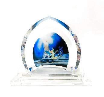 Tinkerbell Glass Sculpture 2007 9 in Sculpture - Courvoisier Disney Cels Tinkerbell Glass Sculpture 2007 9 in Sculpture - Courvoisier Disney Cels