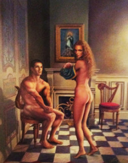 Gift 1996 42x34 Super Huge Original Painting - Jack Cowan Gift 1996 42x34 Super Huge Original Painting - Jack Cowan