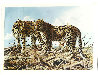 Leopard Lovers At Chitake Springs 1995 35x47 Original Painting by Craig Bone - 3