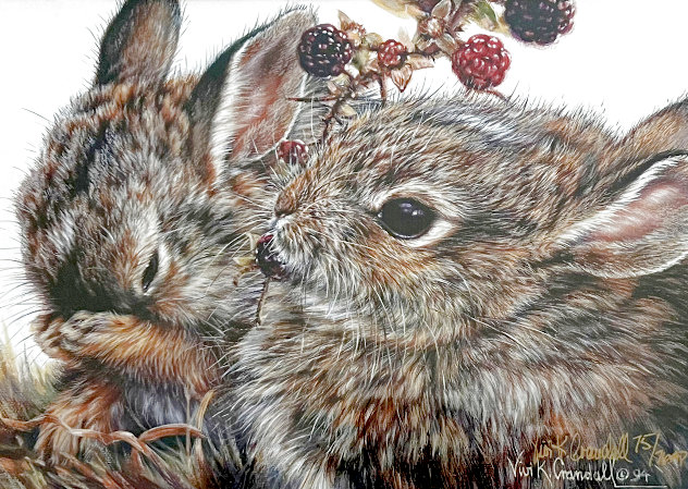 Bunny Berries AP 1994 Limited Edition Print by Vivi Crandall