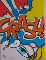 Crash Orange 1989 Limited Edition Print by Crash (John Matos) - 1 Crash Orange 1989 Limited Edition Print by Crash (John Matos) - 1