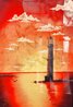Lighthouse Dawn 2021 - Sublimation on Aluminum Limited Edition Print by Cris X - 2