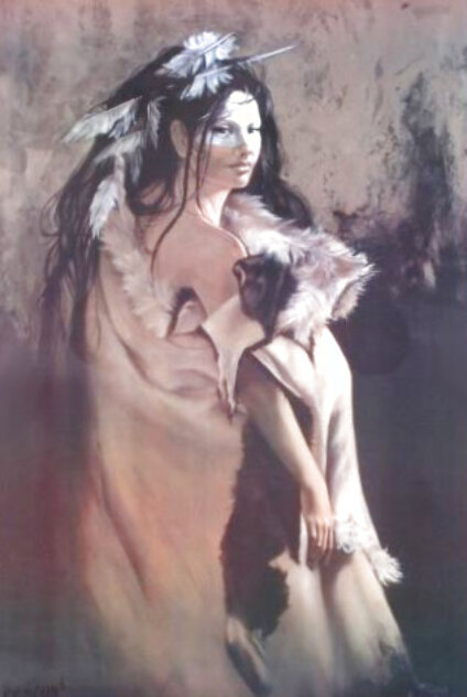 Elkskin Robe 1987 Limited Edition Print by Penni Anne Cross