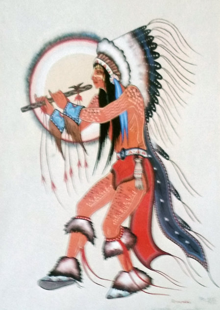 Flute Dancer Limited Edition Print by Woody Crumbo