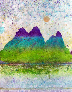 Sun Spot Series I Monoprint 1981 13x17 Works on Paper (not prints) - Walter Crump Sun Spot Series I Monoprint 1981 13x17 Works on Paper (not prints) - Walter Crump