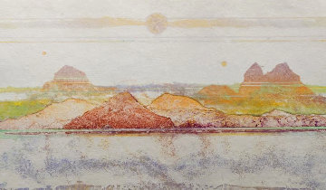 Mica Too I Unique 1982 Monoprint 20x10 Works on Paper (not prints) - Walter Crump Mica Too I Unique 1982 Monoprint 20x10 Works on Paper (not prints) - Walter Crump