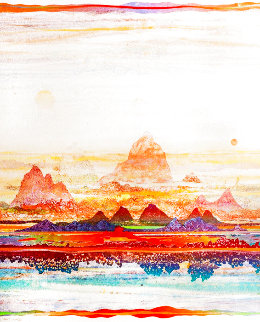 Ripple Scape IV B Unique 1986 21x26 Works on Paper (not prints) - Walter Crump Ripple Scape IV B Unique 1986 21x26 Works on Paper (not prints) - Walter Crump
