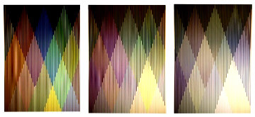 Couleur Additive Perseus: Suite of 3 2017 Limited Edition Print - Carlos Cruz-Diez Couleur Additive Perseus: Suite of 3 2017 Limited Edition Print - Carlos Cruz-Diez