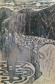 Untitled Unique 1956 Limited Edition Print - Jose Luis Cuevas Untitled Unique 1956 Limited Edition Print - Jose Luis Cuevas
