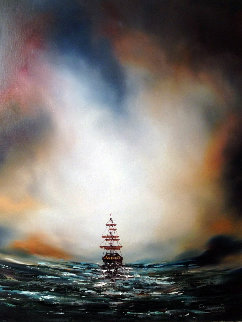 Morning Sail 23x19 Original Painting - Dan Cumpata Morning Sail 23x19 Original Painting - Dan Cumpata