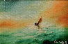 Untitled Seascape 5x7 Original Painting by Dan Cumpata - 0