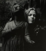 Untitled (Girl Posing With Statue St Bernadette) 1973 Photography by Imogen Cunningham - 0
