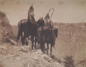 Crow Indian, Look Out 1905 Photography - Edward S. Curtis Crow Indian, Look Out 1905 Photography - Edward S. Curtis