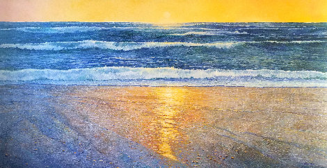 Pacifica Beach Painting - 51x96 Huge - San Diego, California - Mural Size Original Painting - Alan Curtis