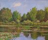 Goose Pond Gloucester 1970 36x30 - Massachusetts Original Painting by Alan Curtis - 0