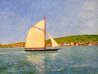 Newfoundland Schooner 1976 24x30 - Canada Original Painting by Alan Curtis - 0