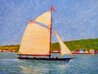 Newfoundland Schooner 1976 24x30 - Canada Original Painting by Alan Curtis - 1