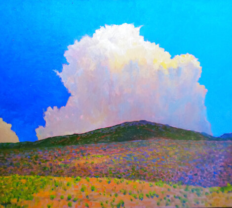 Sun and Shadow in Tehachapi, California 2001 36x40 - Huge Original Painting - Alan Curtis