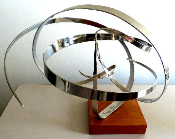 Euphoria Unique Steel Kinetic Sculpture 1977 27 in Sculpture - Michael Cutler Euphoria Unique Steel Kinetic Sculpture 1977 27 in Sculpture - Michael Cutler