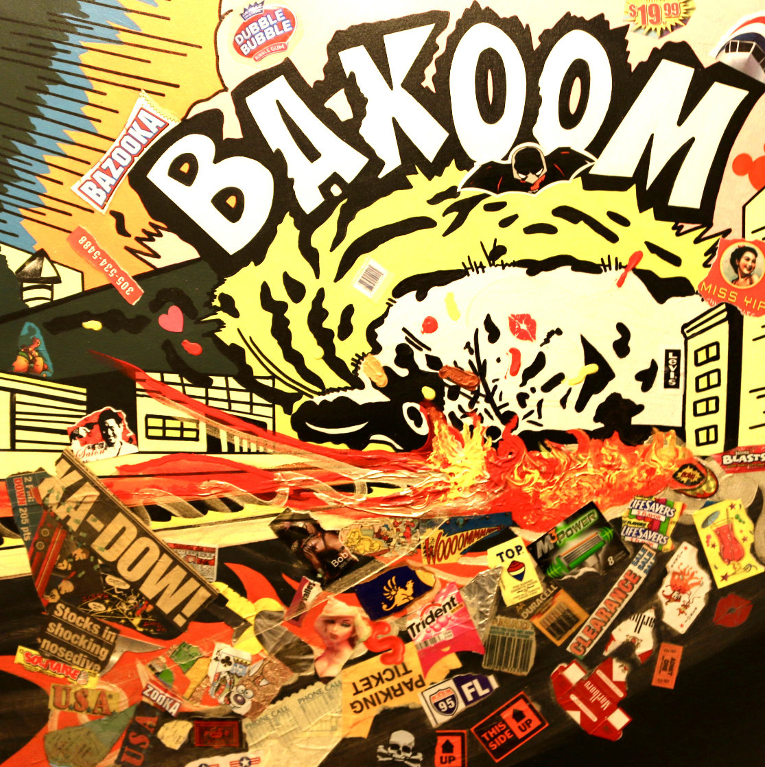 Bakoom 2004 36x36 Original Painting by Ronnie Cutrone Bakoom 2004 36x36 Original Painting by Ronnie Cutrone