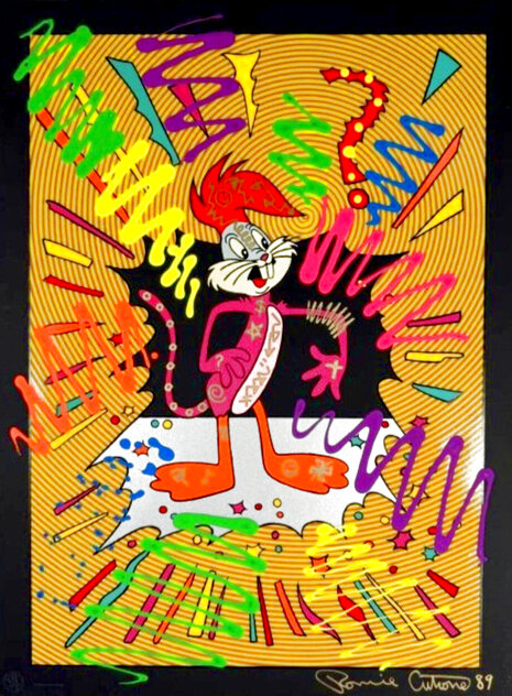 Identity Crisis 1989 Embellished Serigraph by Ronnie Cutrone - For