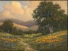 Poppyfield Evening 2010 19x23 Original Painting by Charles White - 2