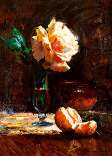 Summer Rose 20x16 Original Painting - Cyrus Afsary Summer Rose 20x16 Original Painting - Cyrus Afsary