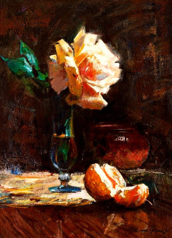 Summer Rose 20x16 Original Painting - Cyrus Afsary