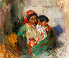 Mother and Child 1990 29x33 Original Painting by Cyrus Afsary - 0