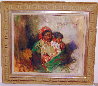 Mother and Child 1990 29x33 Original Painting by Cyrus Afsary - 1