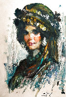 Gypsy Girl 40x34 Original Painting by Cyrus Afsary - 0