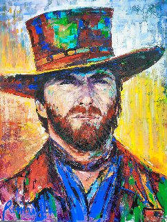 Clint Eastwood 2016 40x30 Super Huge Original Painting - Roman Czerwinski Clint Eastwood 2016 40x30 Super Huge Original Painting - Roman Czerwinski