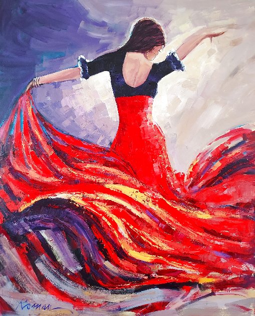 Dance of Passion - Huge 59x47 Original Painting by Roman Czerwinski