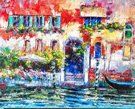 Venetian Pallazzo 2016 16x20 - Italy Original Painting - Roman Czerwinski