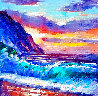 Sunset Break 2023 10x10 - Maui, Hawaii Original Painting by Roman Czerwinski - 0