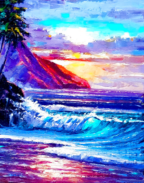 Maui Splendor 2022 14x11 - Hawaii Original Painting by Roman Czerwinski
