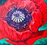 Wind Flower (Poppy) 2020 48x48 - Huge Original Painting by Roman Czerwinski - 3