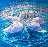 First Dance of the Swans 2016 48x48 Original Painting by Roman Czerwinski - 0