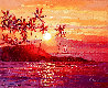 Sunset Sailing in Lahaina 2024 11x13 - Maui, Hawaii Original Painting by Roman Czerwinski - 0