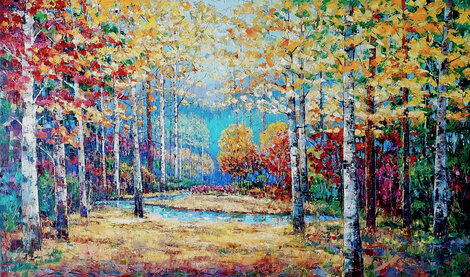Enchanted Meadow 2025 54x90 - Huge Mural Size - Signed Twice Original Painting - Roman Czerwinski