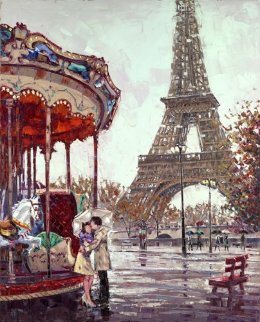 Amour E Paris 2014 62x50 Super Huge Original Painting - Roman Czerwinski Amour E Paris 2014 62x50 Super Huge Original Painting - Roman Czerwinski