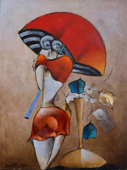 Spring 2005 47x35 Original Painting - David Schluss Spring 2005 47x35 Original Painting - David Schluss