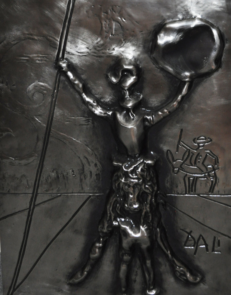 Don Quixote Dali Platinum Sculpture 27 in Sculpture by Salvador Dali Don Quixote Dali Platinum Sculpture 27 in Sculpture by Salvador Dali